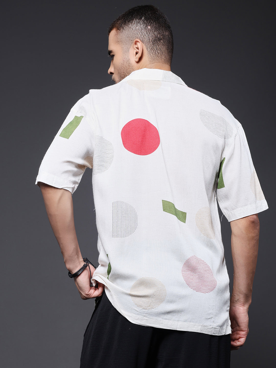 Mens Half Sleeve Casual Shirt  – Candy Red