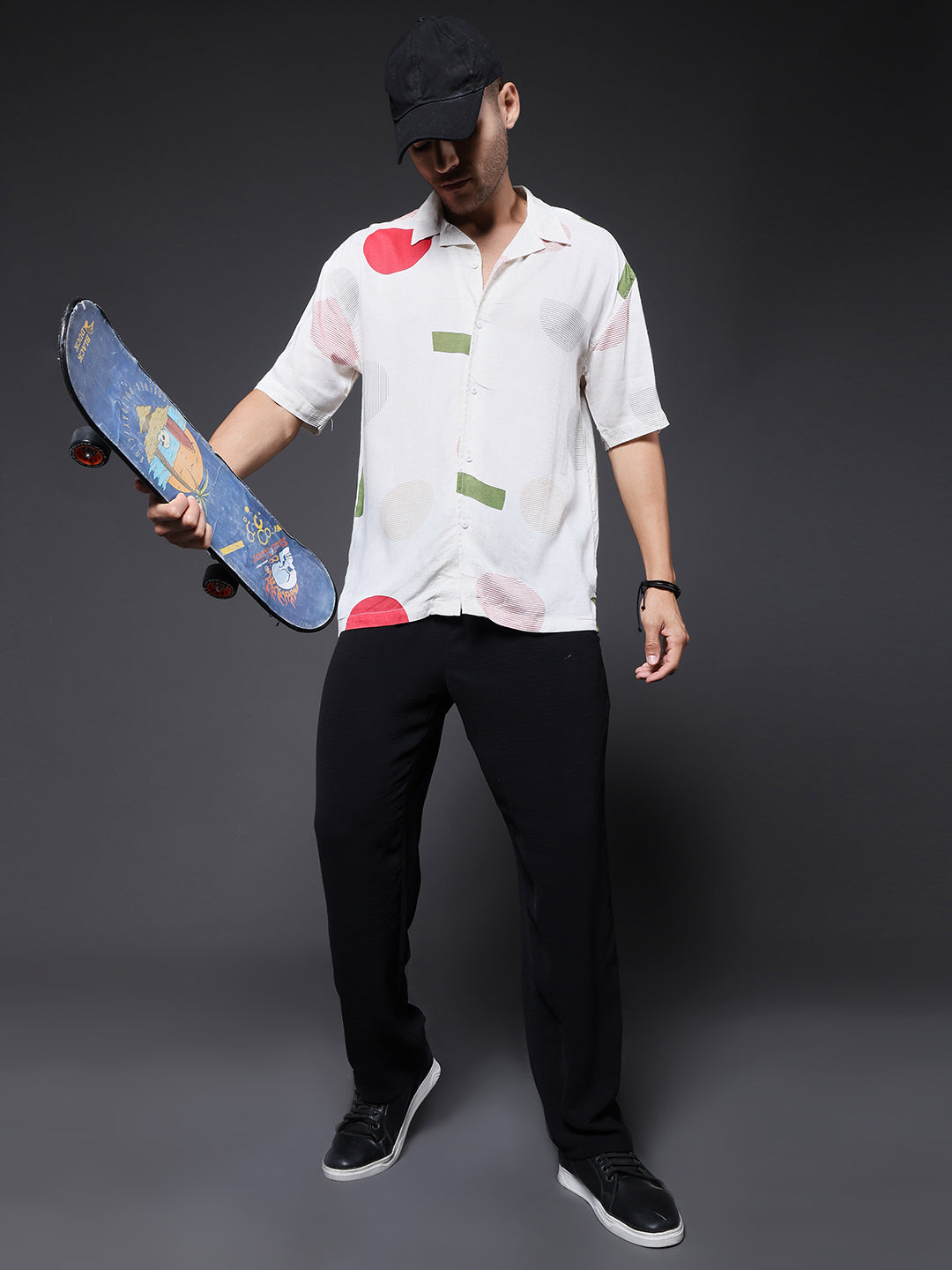 Mens Half Sleeve Casual Shirt  – Candy Red