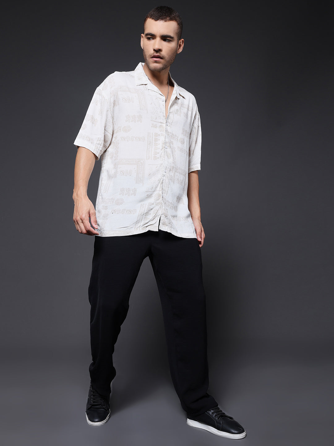 Mens Half Sleeve Casual Shirt  – Cocoa