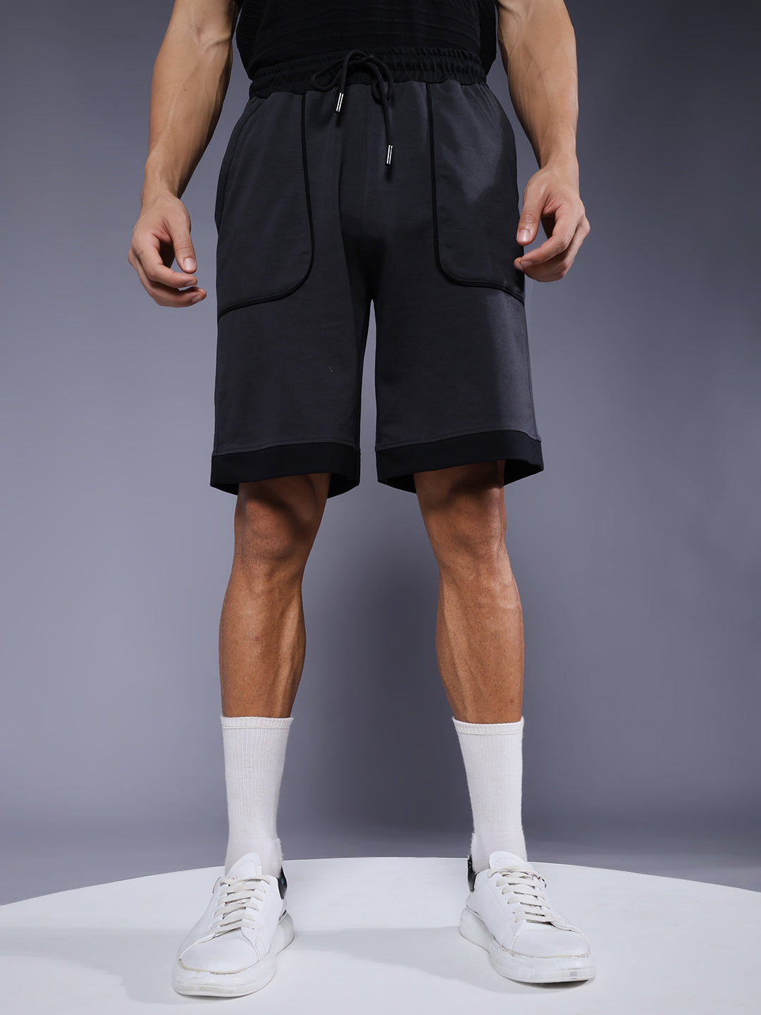 Mens Relaxed fit shorts - Dark Grey