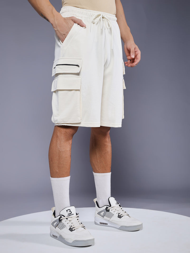 Mens Relaxed fit shorts - Off White