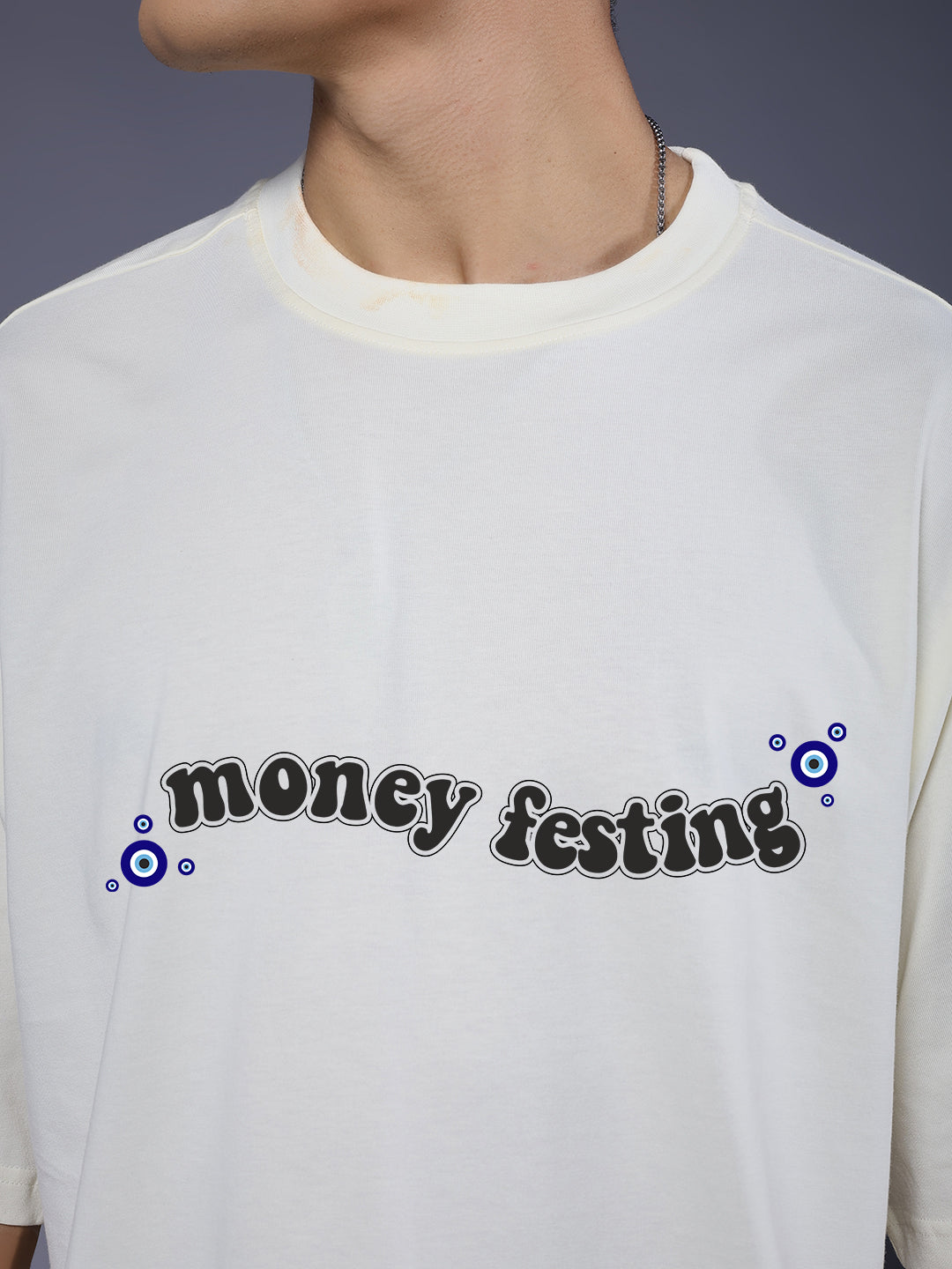 A RICH MAN Men Premium Oversized Terry T-shirt