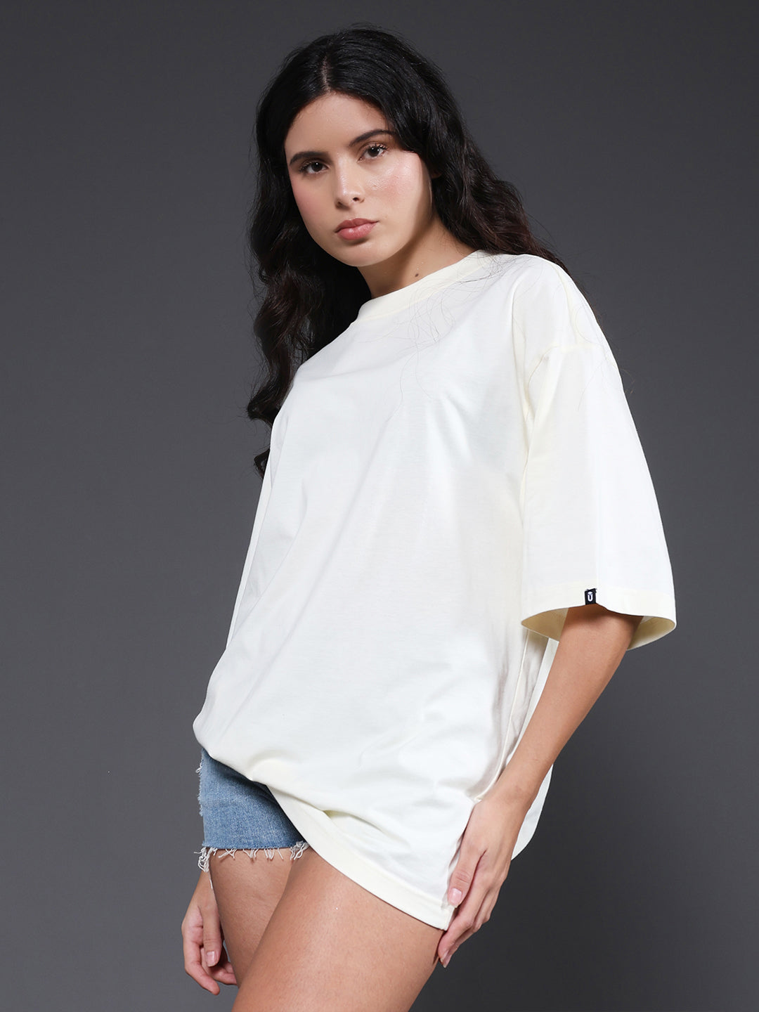 EVERYONE 'S GAME Women Oversized Terry Graphic T-Shirt