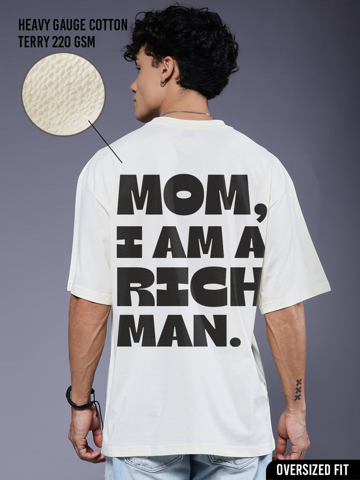 A RICH MAN Men Premium Oversized Terry T-shirt