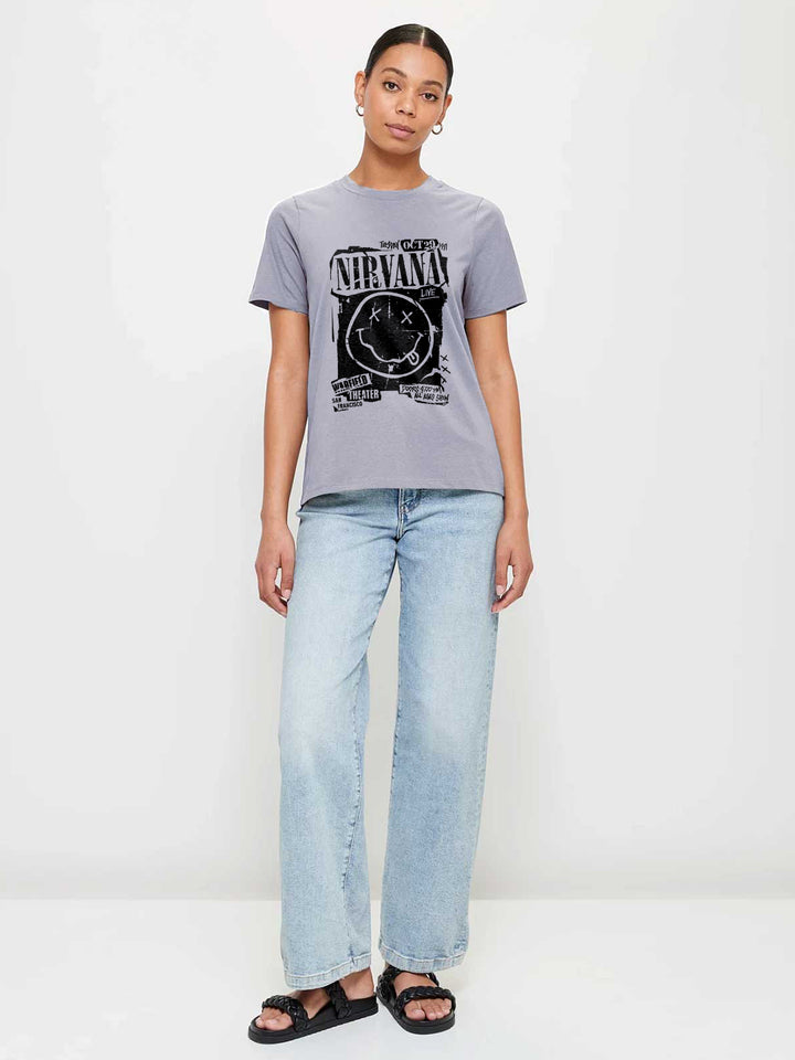 Nirvana Women Half Sleeve T-Shirt
