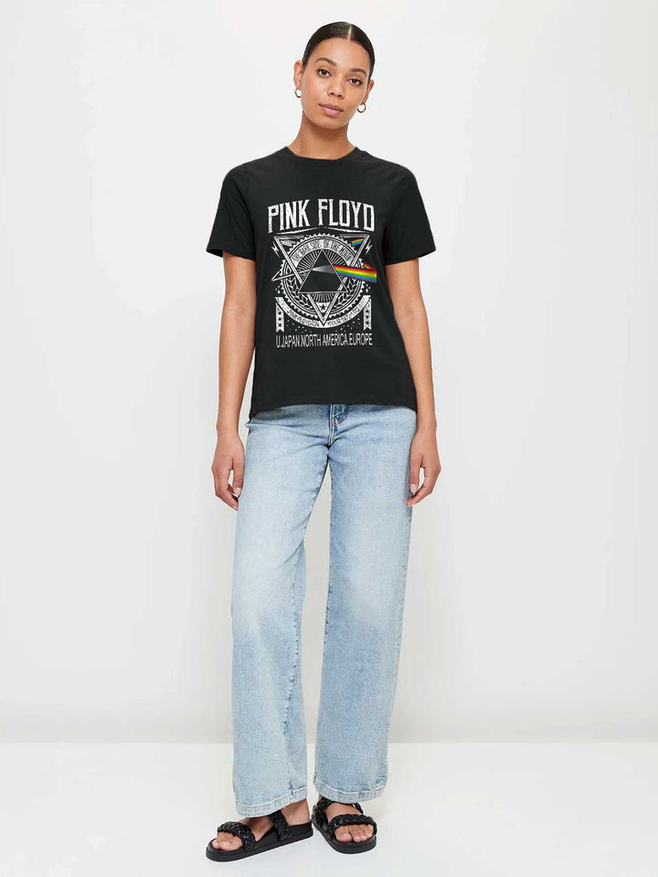 Pink Floyd Women Half Sleeve T-Shirt