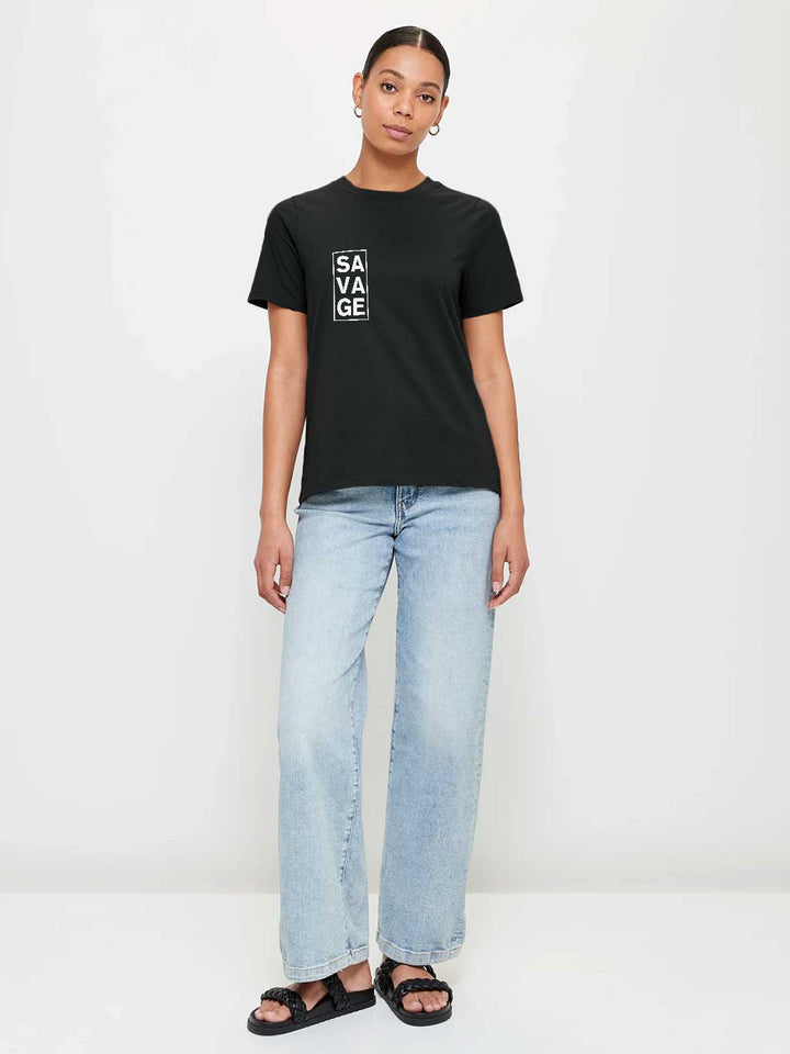 Savage Women Half Sleeve T-Shirt