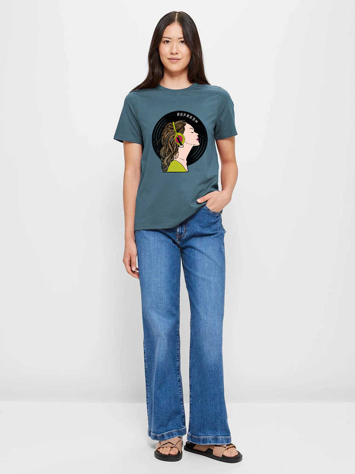 Refreshing Women half sleeve T-shirt