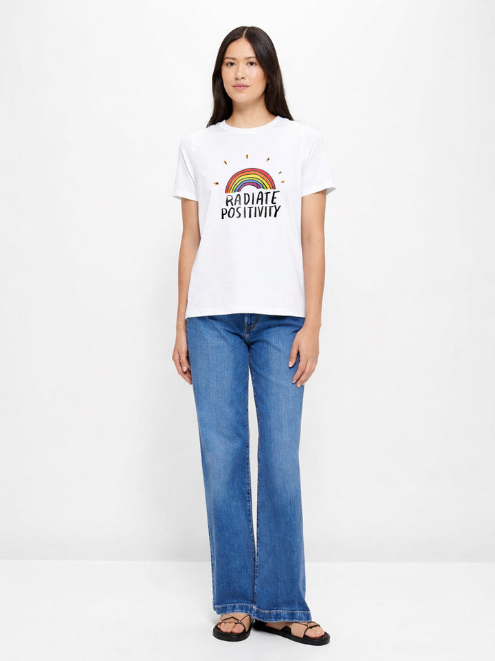 Radiate Positivity Women half sleeve T-shirt