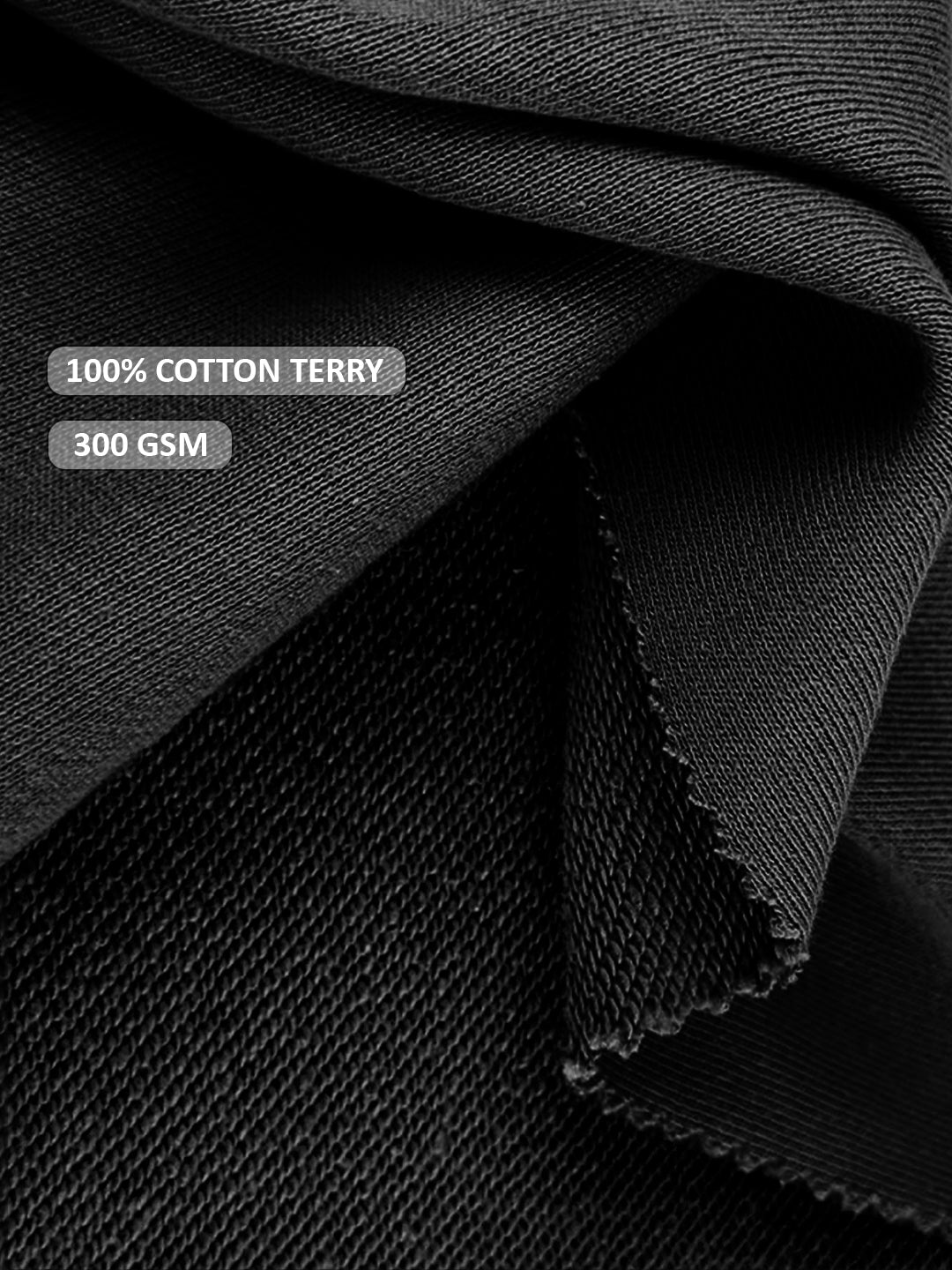 Peace Men Drop Shoulder Premium Terry Hoodie