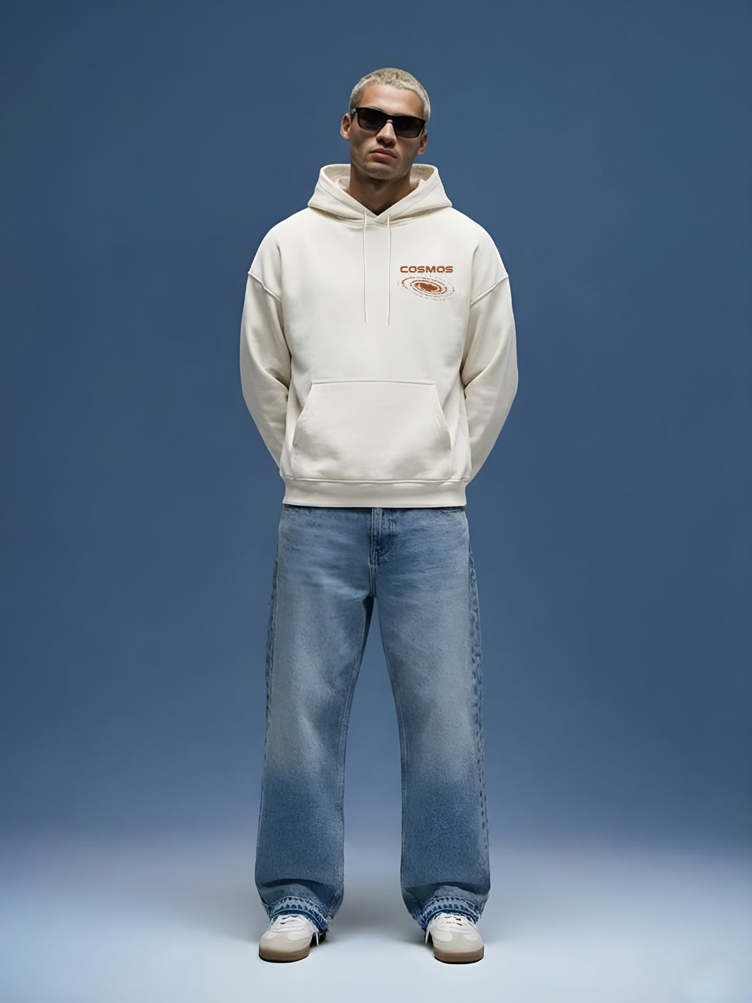 COSMIC SOUL Men Drop Shoulder Premium Terry Hoodie