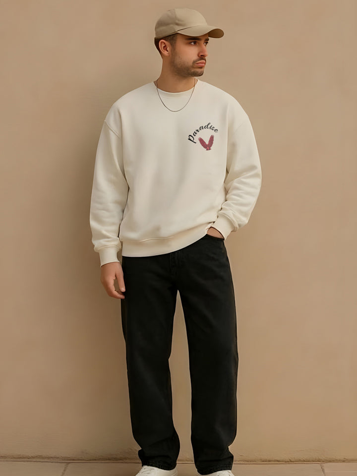 ⁠Paradise Men Drop Shoulder Premium Terry Sweatshirt