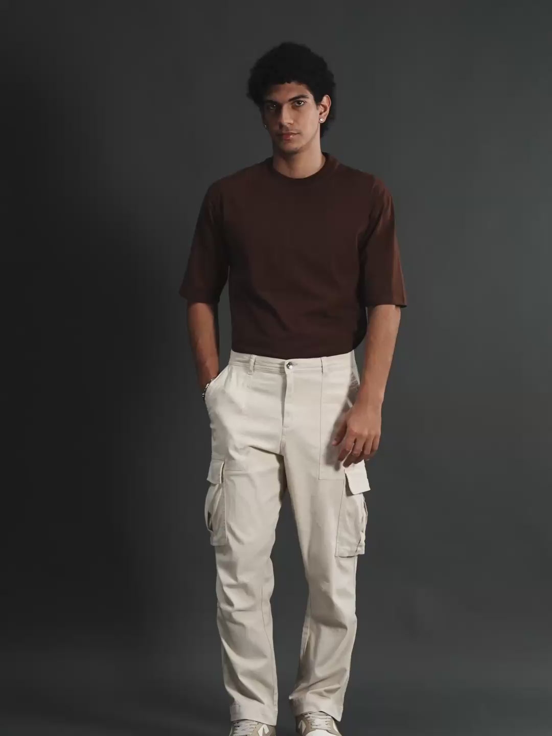 Men Utility Cargo - Off White