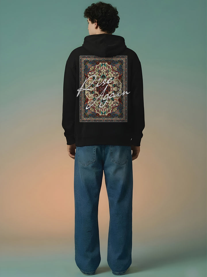Rise Again Men Drop Shoulder Premium Terry Hoodie