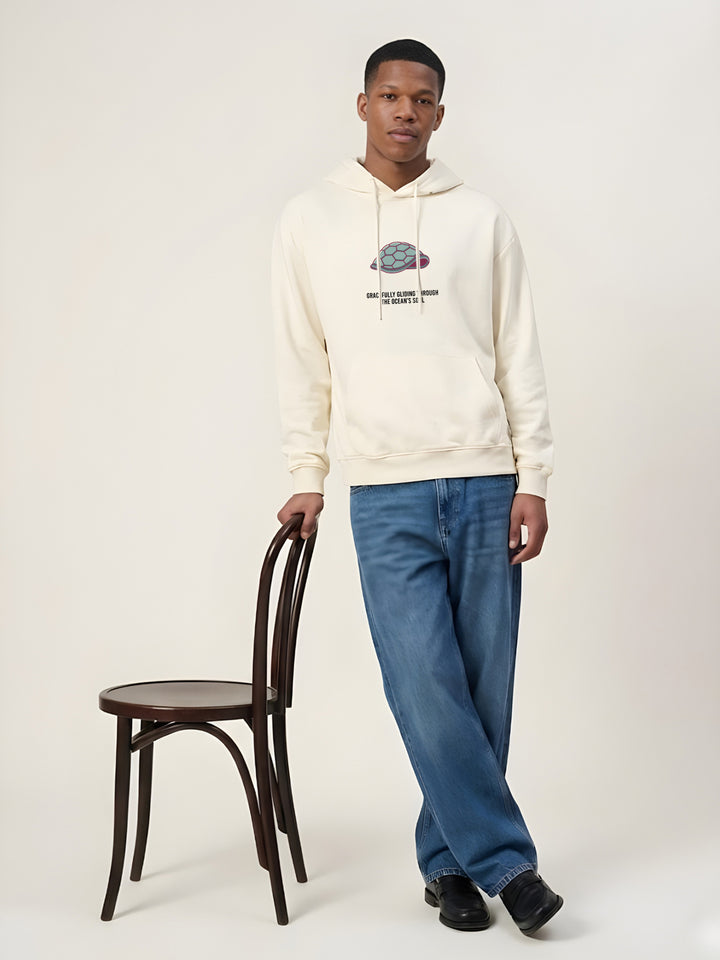 SHELL SPIRIT Men Drop Shoulder Premium Terry Hoodie