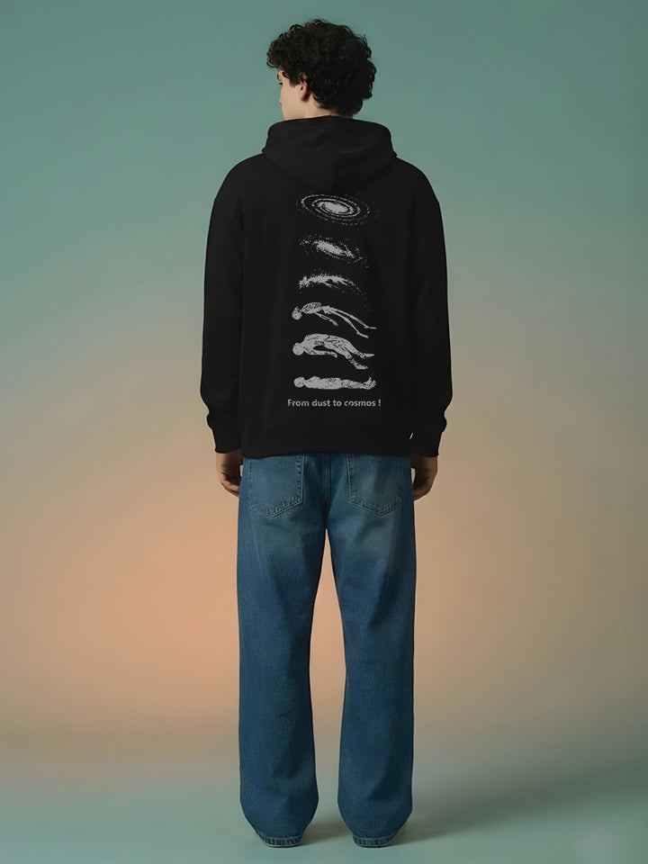 COSMIC SOUL Men Drop Shoulder Premium Terry Hoodie