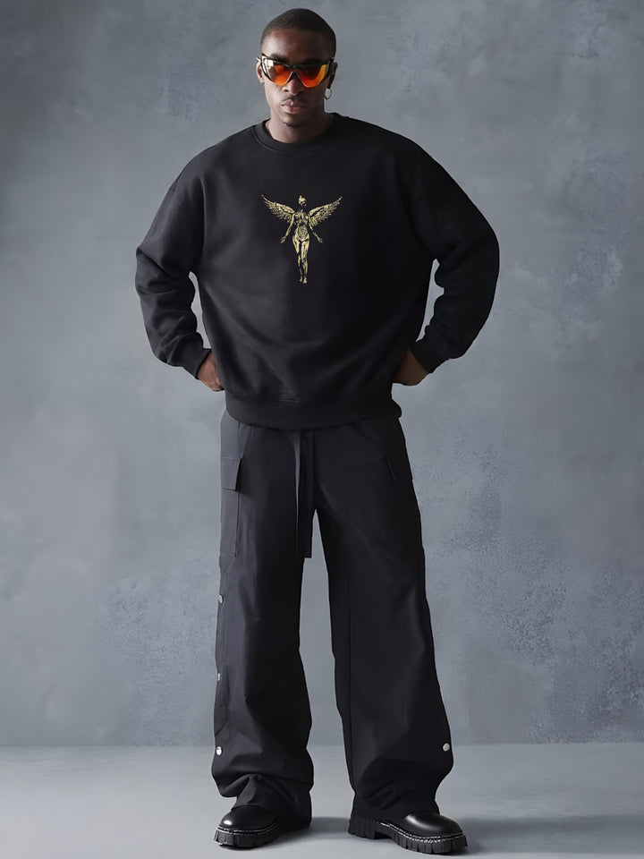 Vintage Nirvana Men Drop Shoulder Premium Terry Sweatshirt