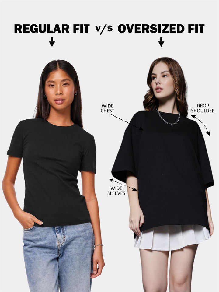 FADED DREAMS Women Retro Wash Oversized T-Shirt