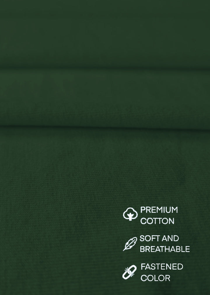 Solid Men Half Sleeve T-Shirt - Basil Green