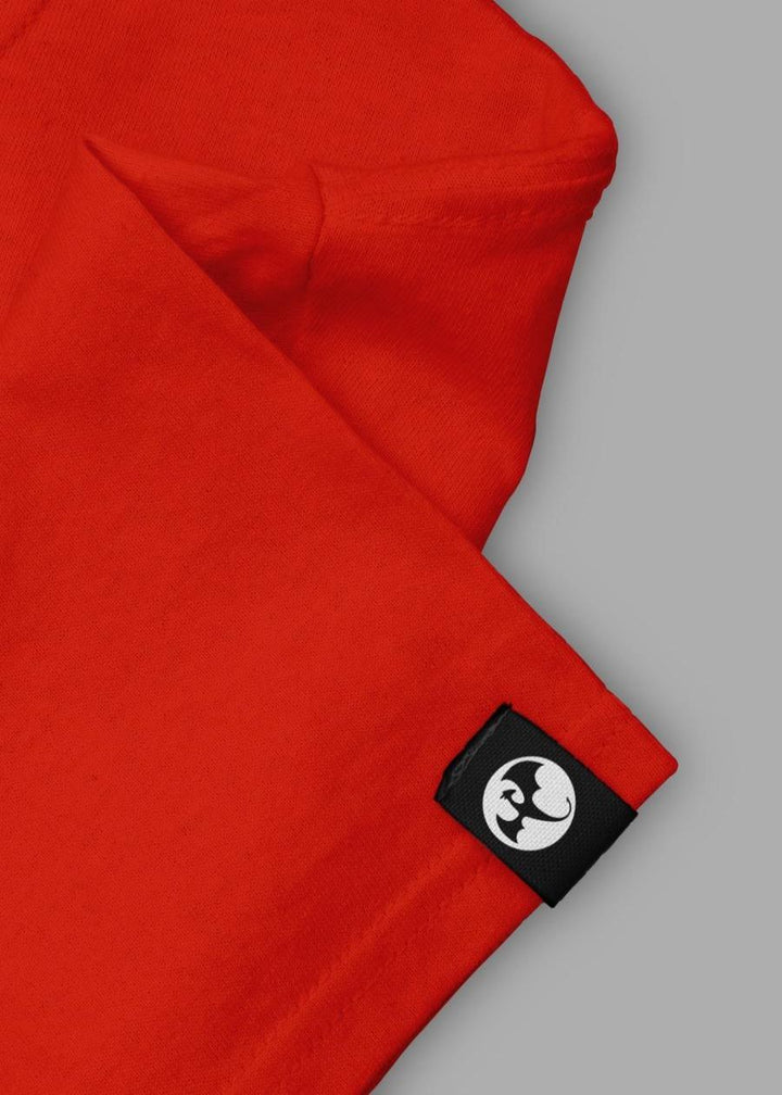 Solid Men Half Sleeve T-Shirt - Candy Red